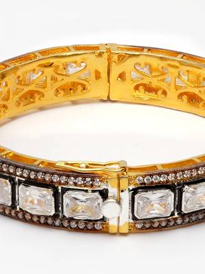 Kundan Blue Sapphire Bracelet 1