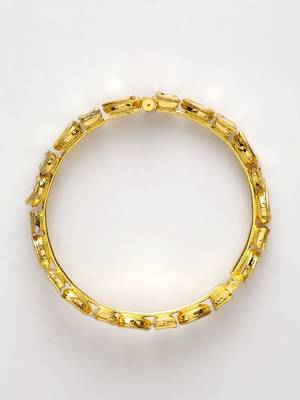 Gold Plated kundan bangle 2
