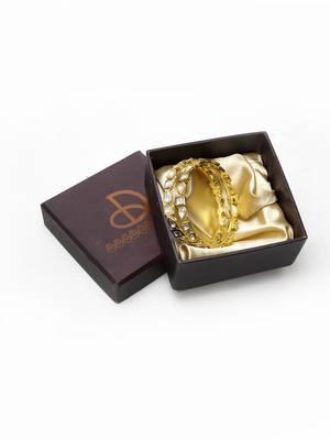 Gold Plated kundan bangle 4