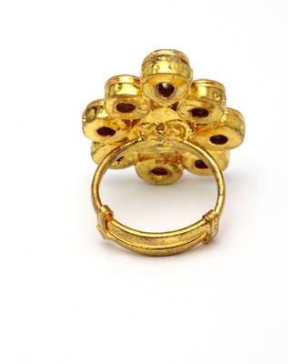 Pan Leaf Kundan Ring 4