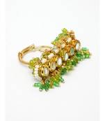 Minty Geen chand double ring