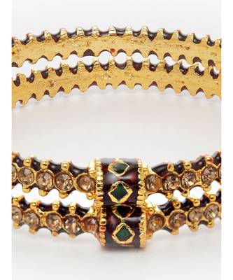 Gold Plated Bangle Set of 2 piece 1