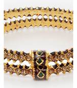 Gold Plated Bangle Set of 2 piece