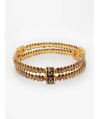 Gold Plated Bangle Set of 2 piece 3