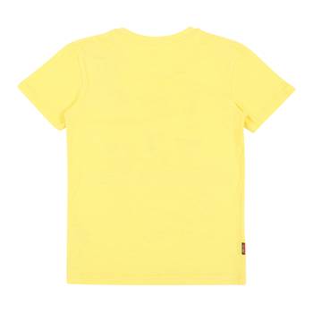Yellow Printed Cotton Boys Tshirts 2