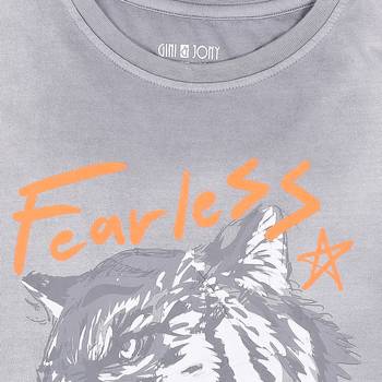Grey Printed Cotton Boys Tshirts 3