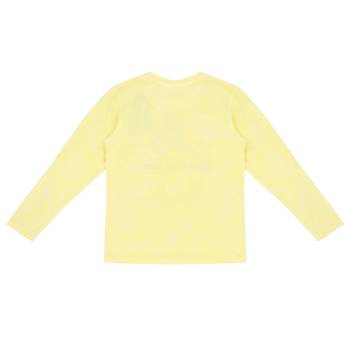 Yellow Printed Cotton Boys Tshirts 3