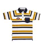 Blue Printed Cotton Boys Tshirts