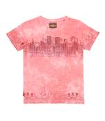 Red Printed Cotton Boys Tshirts