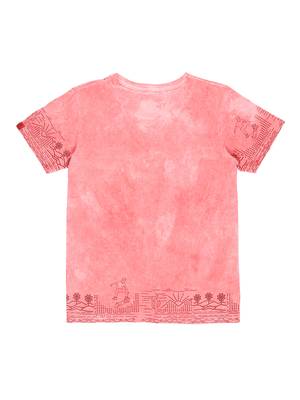 Red Printed Cotton Boys Tshirts 2