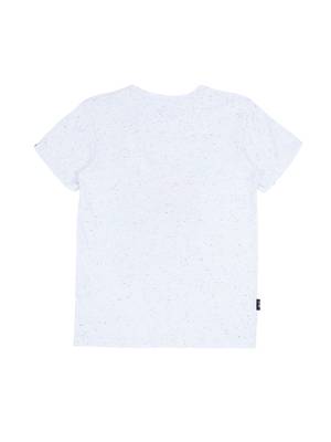 White Printed Cotton Boys Tshirts 2