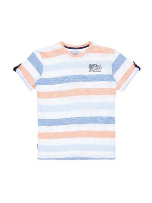 Pink Printed Cotton Boys Tshirts 1
