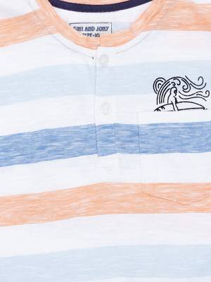 Pink Printed Cotton Boys Tshirts 3