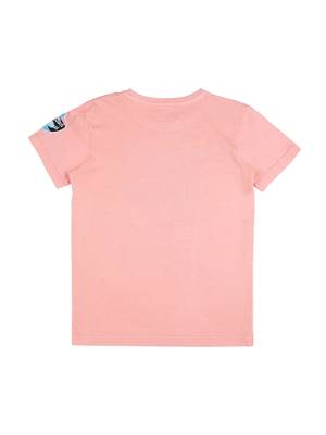 Pink Printed Cotton Boys Tshirts 2