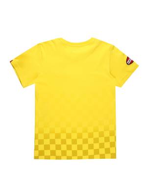 Yellow Printed Cotton Boys Tshirts 2