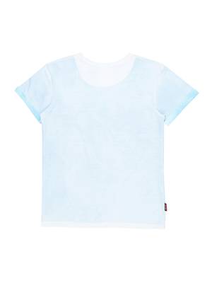 Blue Printed Cotton Boys Tshirts 2