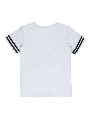 White Printed Cotton Boys Tshirts 2