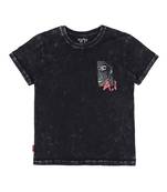 White Printed Cotton Boys Tshirts