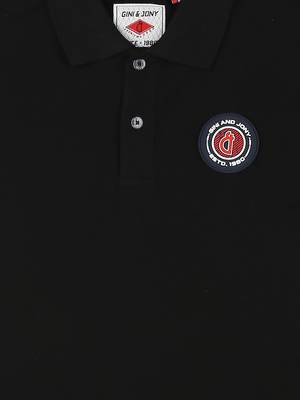 Black Printed Cotton Boys Tshirts 3