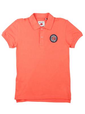 Red Printed Cotton Boys Tshirts 1