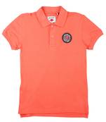 Red Printed Cotton Boys Tshirts