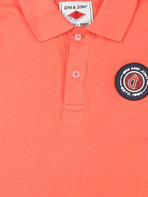 Red Printed Cotton Boys Tshirts 3