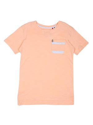 Yellow Printed Cotton Boys Tshirts 1