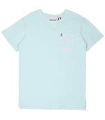 Blue Printed Cotton Boys Tshirts