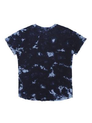 Blue Printed Cotton Boys Tshirts 2