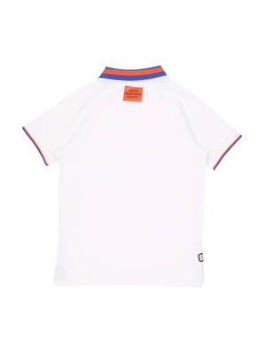 White Printed Cotton Boys Tshirts 2