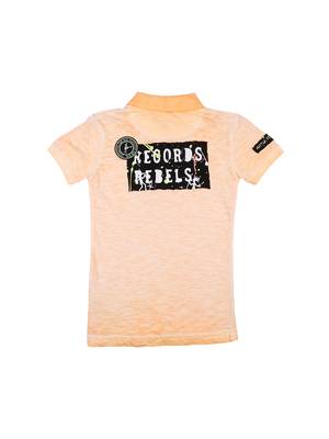 Pink Printed Cotton Boys Tshirts 2
