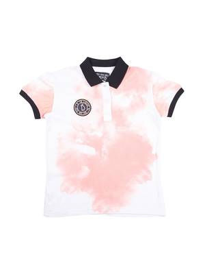 White Printed Cotton Boys Tshirts 1