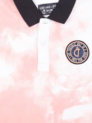 White Printed Cotton Boys Tshirts 3