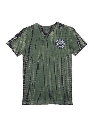 Green Printed Cotton Boys Tshirts 1