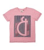 Red Printed Cotton Boys Tshirts