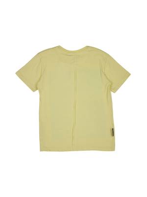 Yellow Printed Cotton Boys Tshirts 2