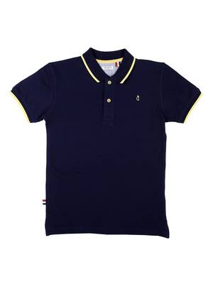 Blue Printed Cotton Boys Tshirts 1