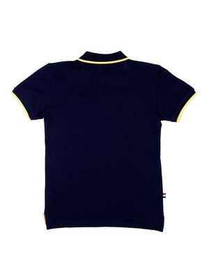 Blue Printed Cotton Boys Tshirts 2