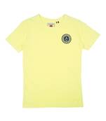 Yellow Printed Cotton Boys Tshirts