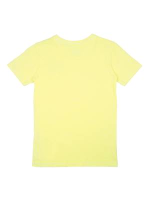 Yellow Printed Cotton Boys Tshirts 2