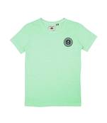 Green Printed Cotton Boys Tshirts