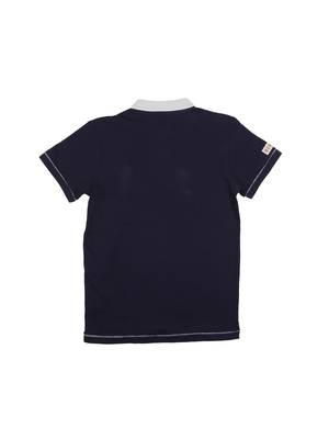 Blue Printed Cotton Boys Tshirts 2