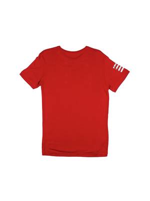 Maroon Printed Cotton Boys Tshirts 2