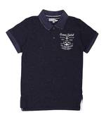 Blue Printed Cotton Boys Tshirts