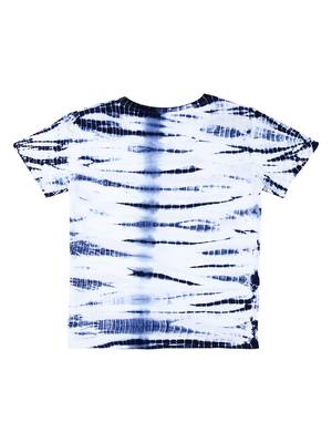 Blue Printed Cotton Boys Tshirts 2