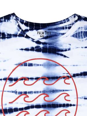 Blue Printed Cotton Boys Tshirts 3
