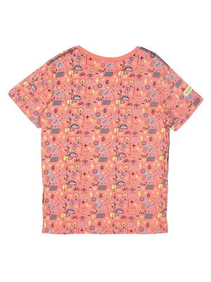 Red Printed Cotton Boys Tshirts 2