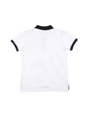 White Printed Cotton Boys Tshirts 2