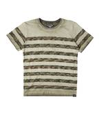 Beige Printed Cotton Boys Tshirts