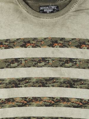 Beige Printed Cotton Boys Tshirts 3